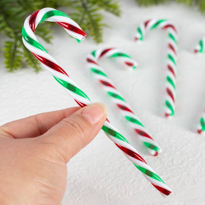 Factory Direct Craft - Wholesale Christmas Decoration - 6" Polyresin Candy Canes (Pack of 6) - Select Color8