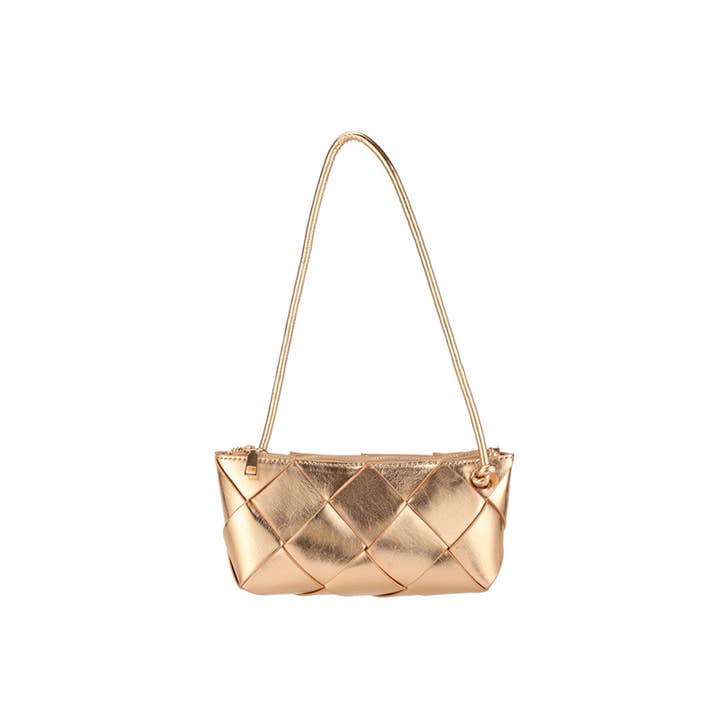Anarchy Street - Wholesale Shoulder Bag - Women's - Glossy Woven Rectangle Handbag