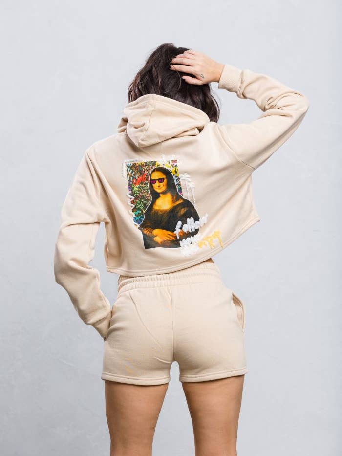 Set de dos piezas Mona Lisa Pop Art para venta al por mayor de Trio Urban