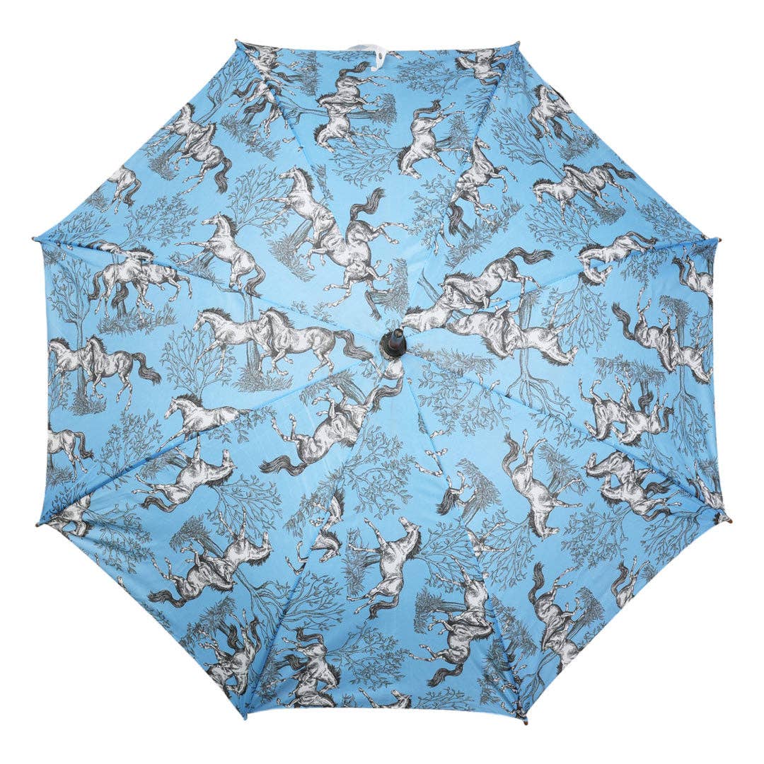 AWST Int'l Lila Umbrella- Lila Blue Toile for wholesale on Faire2