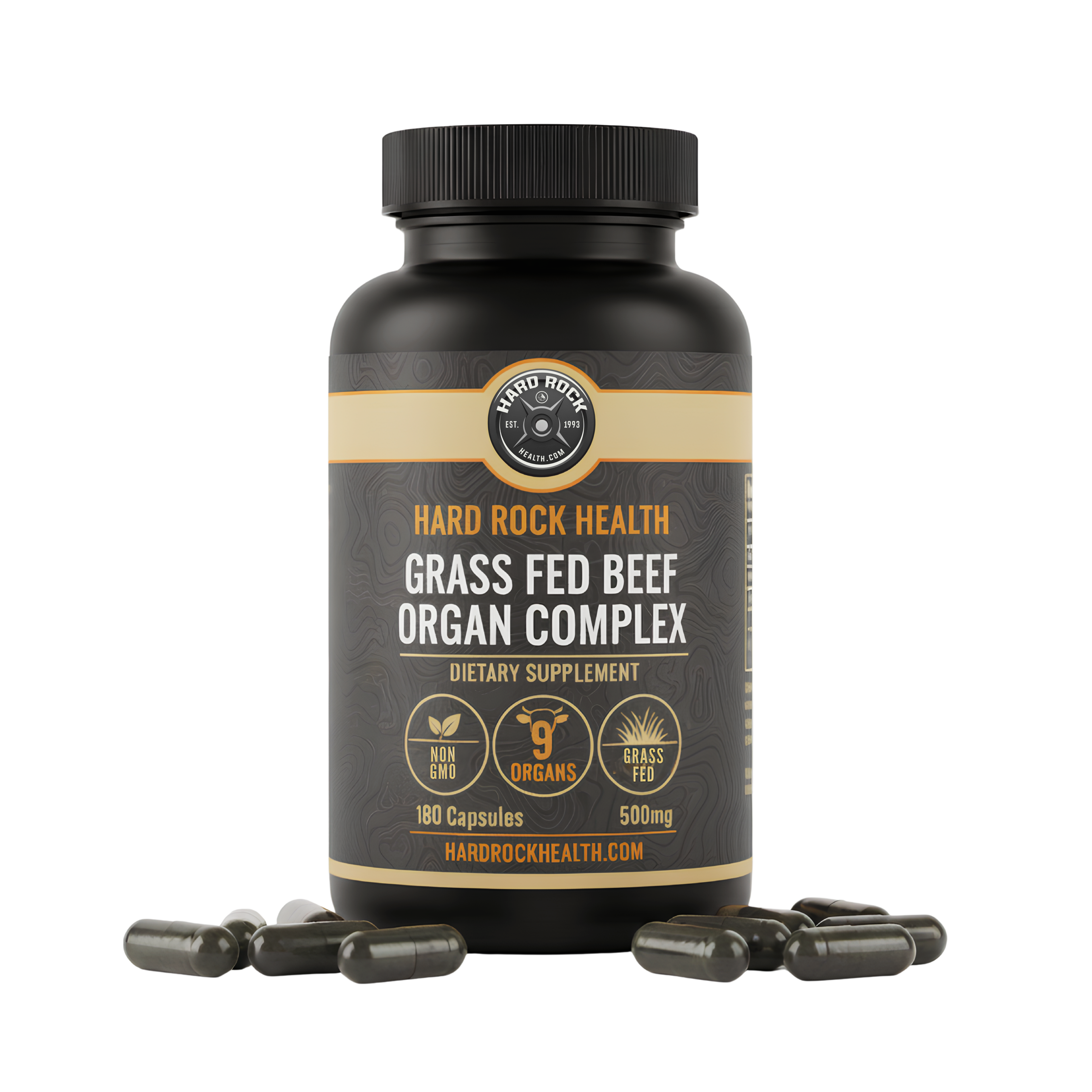 Hard Rock Health Stores - Wholesale Voedingssupplement/vitamine - Grasgevoerd Rundvlees Orgaan Complex0