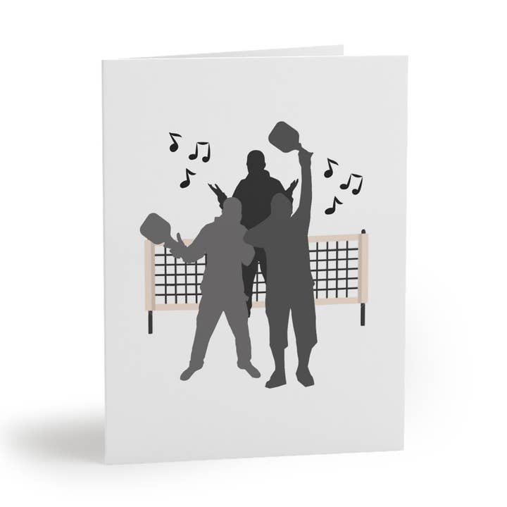 Lady in Shorts But a Freak on the Court Pickleball Greeting Card for wholesale by Pickle & Paper