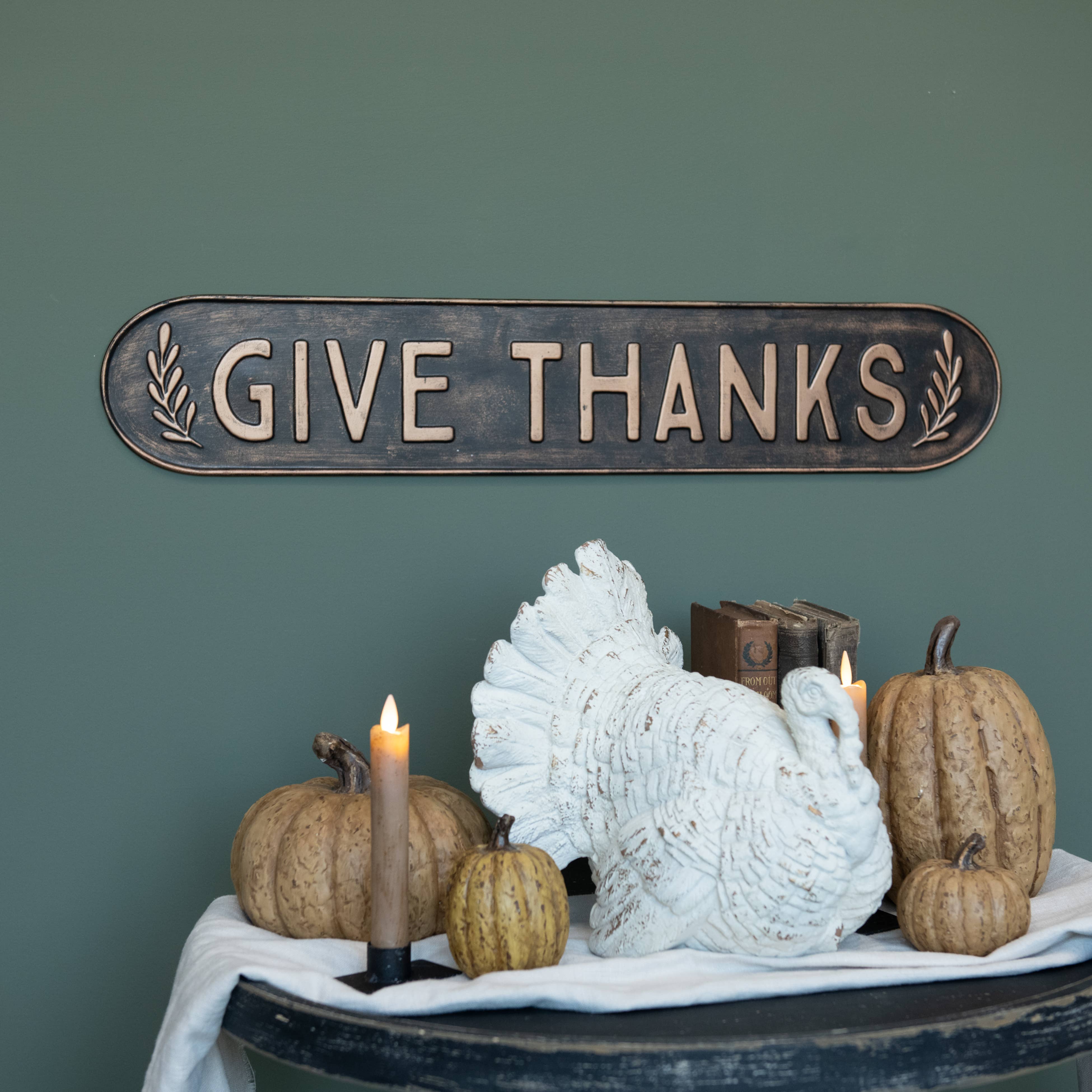 Ragon House - Venta al por mayor Letreros - LETRERO DE METAL "DA LAS GRACIAS" DE 26,5"0