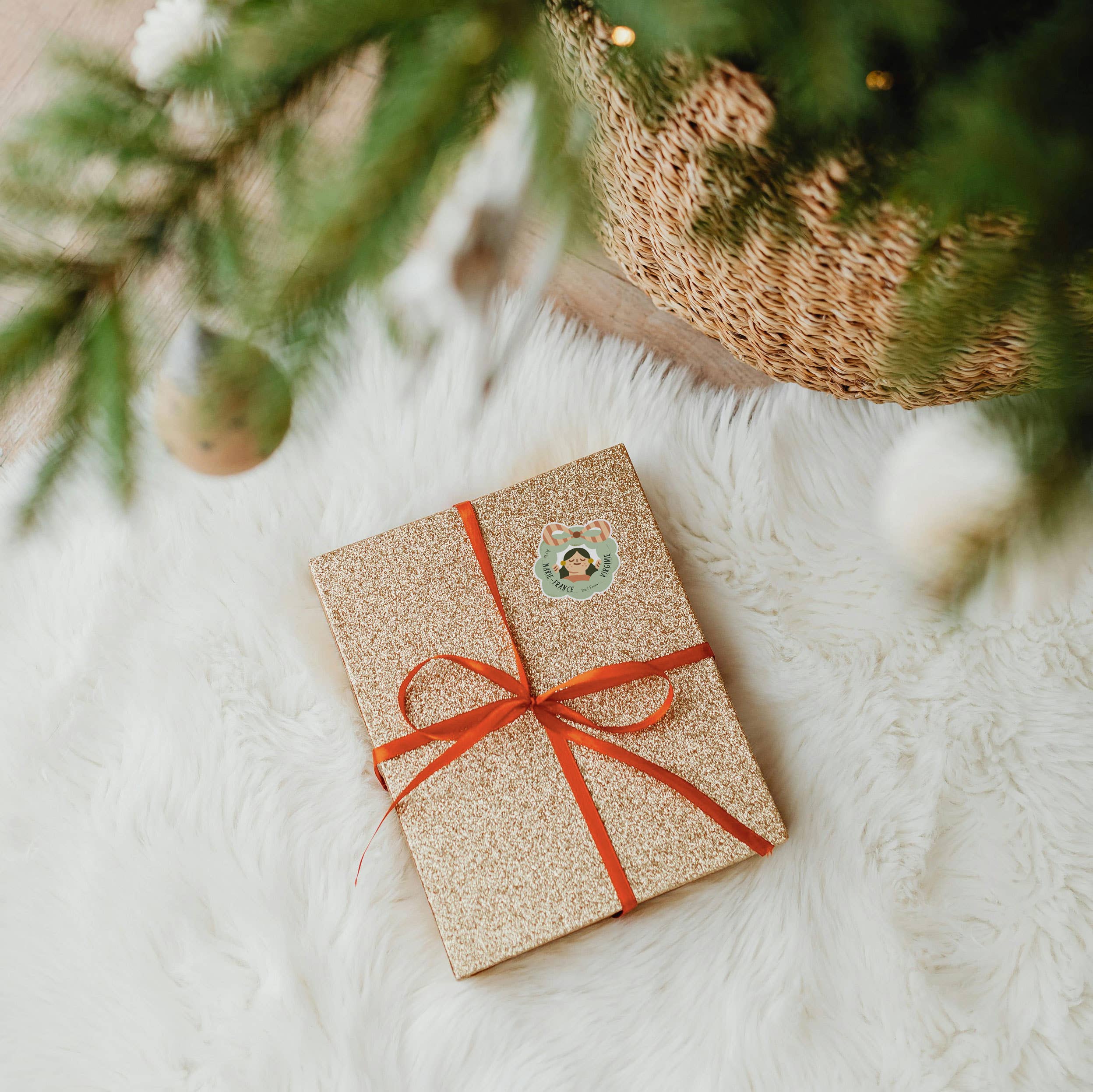 Mimosa Design - Wholesale Gift Tag Label - Self-adhesive gift tags - Christmas tags3