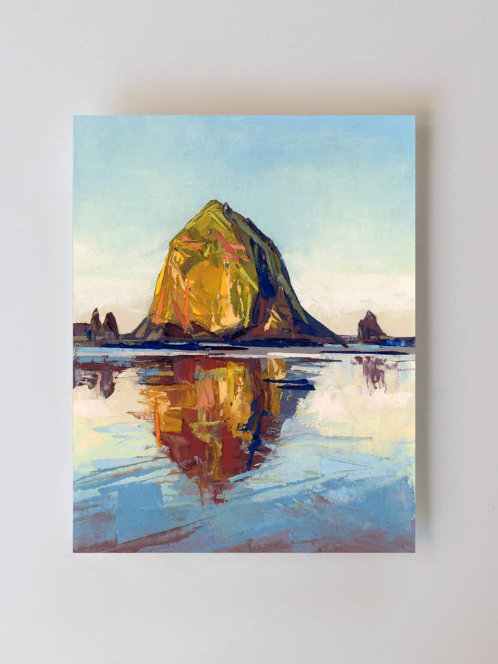 'Haystack Rock' Print for wholesale by Taylor Manoles Art