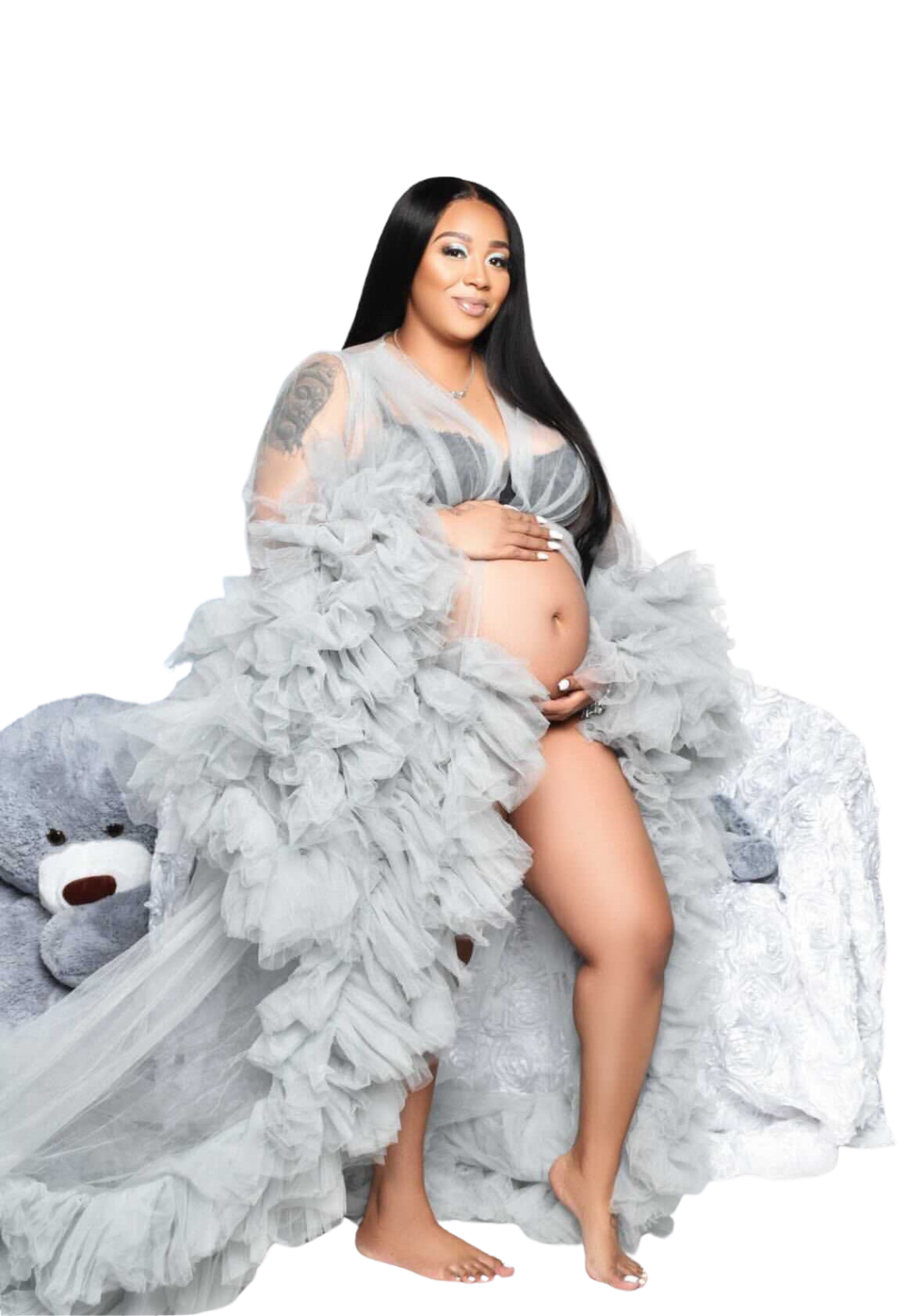 Dimaz - Venta al por mayor Bata - Mujer - Bata de tul hecha a mano con estrellas8