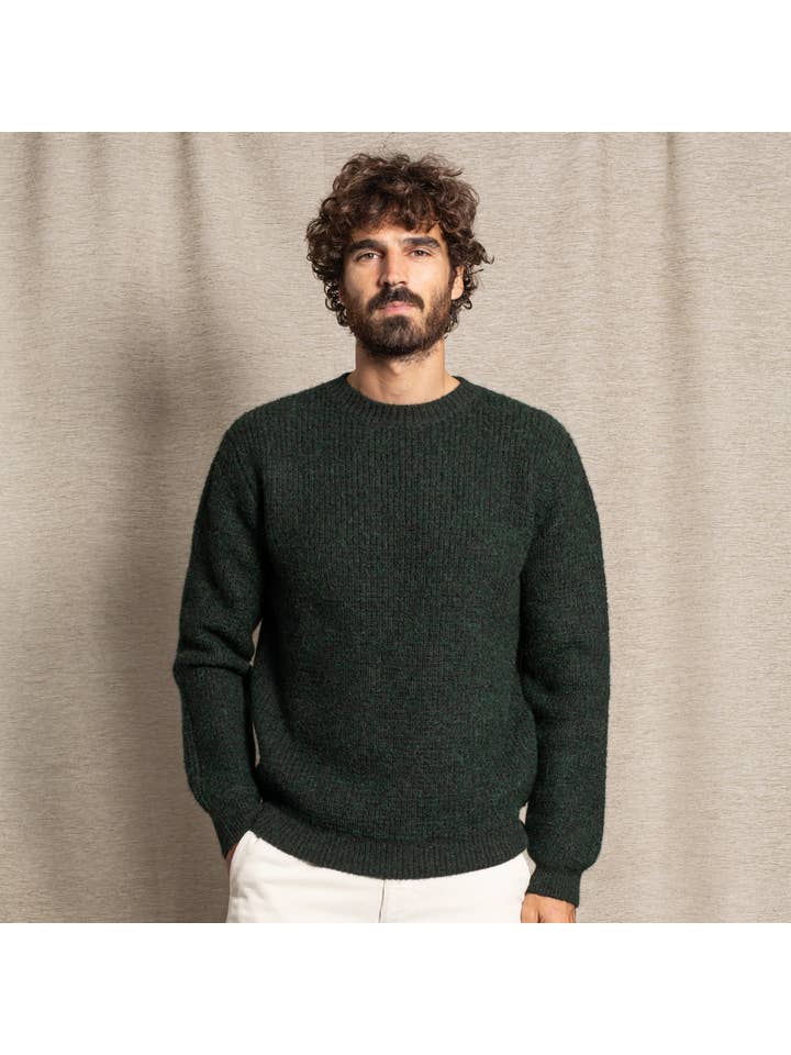 JAQK - Wholesale Knit Sweater - Men's - Khaki Avalanche sweater