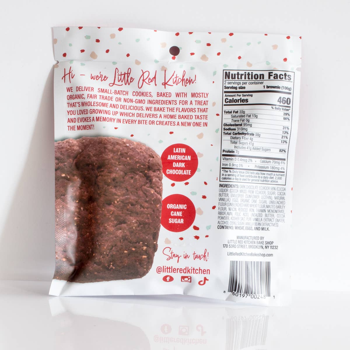 Little Red Kitchen Bake Shop - Vente Brownies - Brownies au sel de mer au chocolat noir1