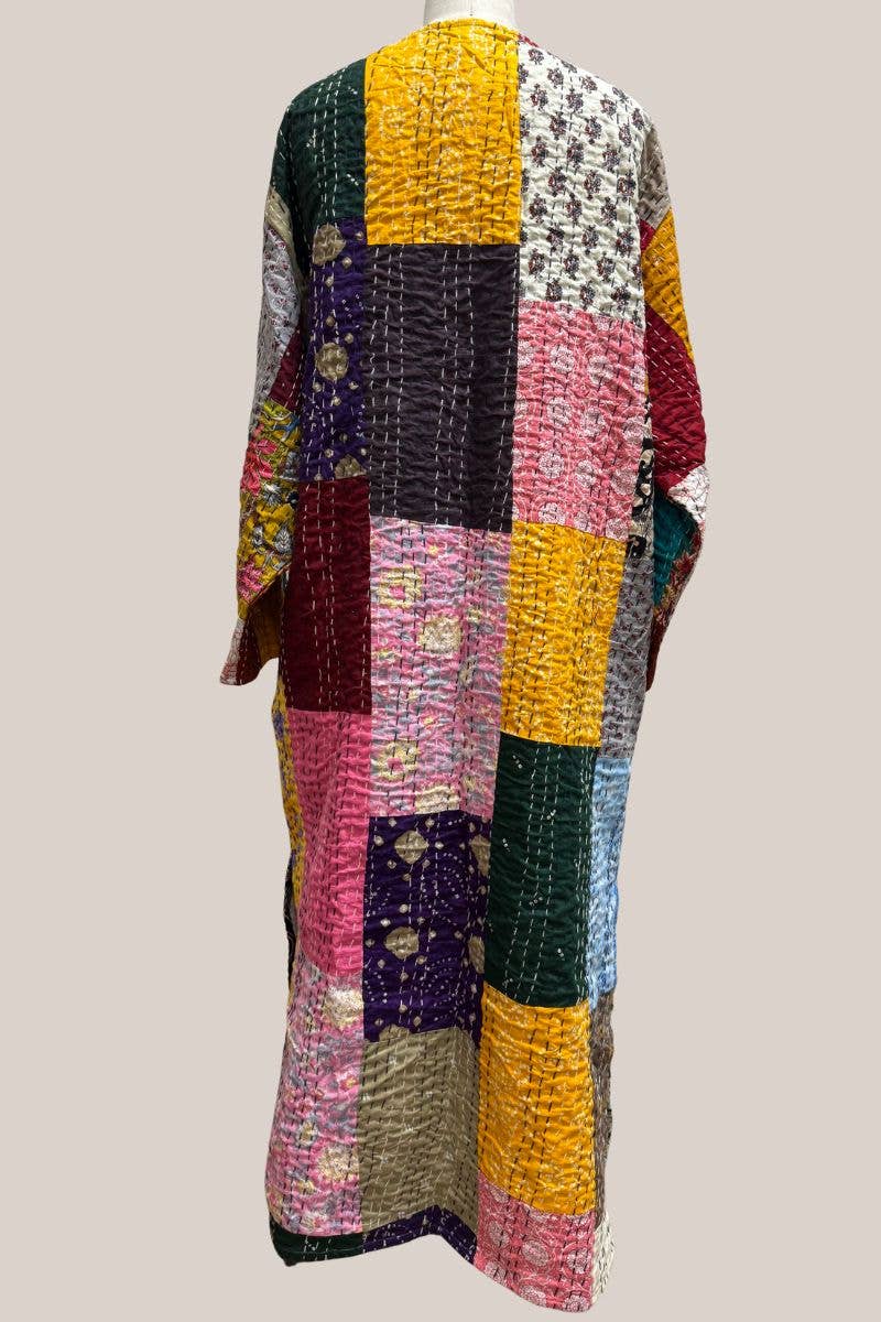 Leto Accessories - Wholesale Kimono - Women's - Handmade India Assorted Patchwork Dusters - All Different2