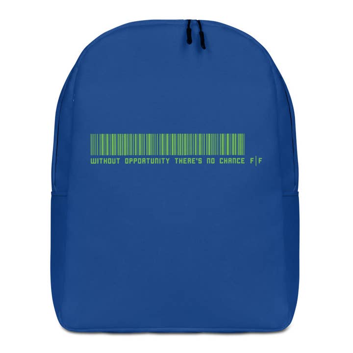 Mochila Blue Slogan por atacado de Fifteenz Clothing