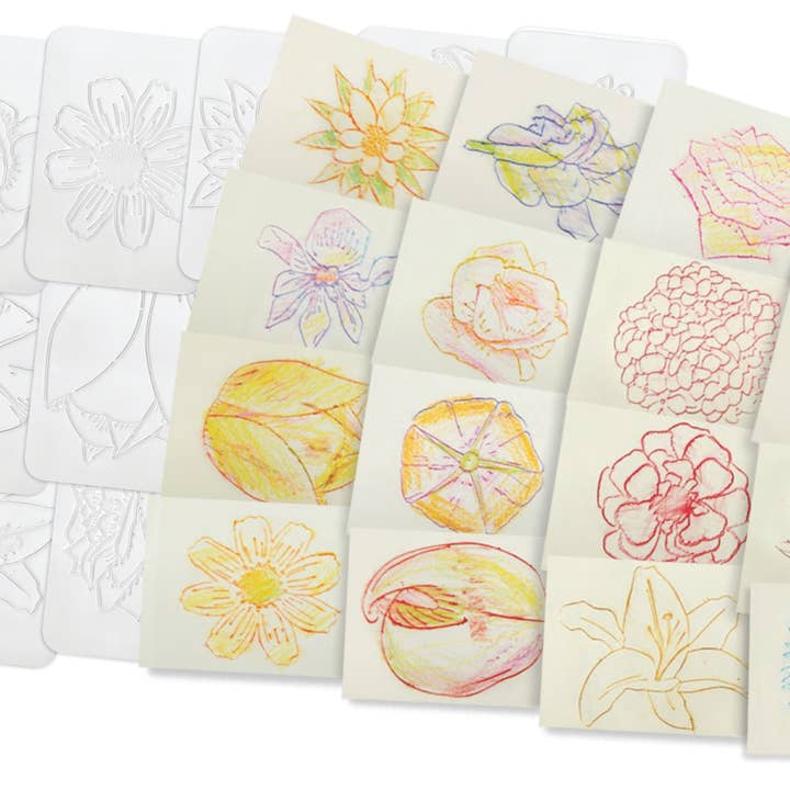 Kit de bricolage éducatif – Plaques de frottement de fleurs pour la vente par Roylco