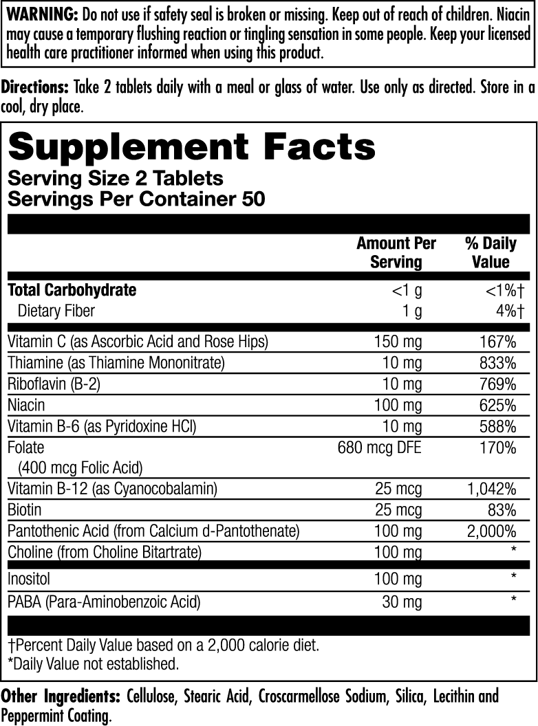 KAL - Wholesale Oral Supplement/Vitamin - Stress B-Complex Tablets3