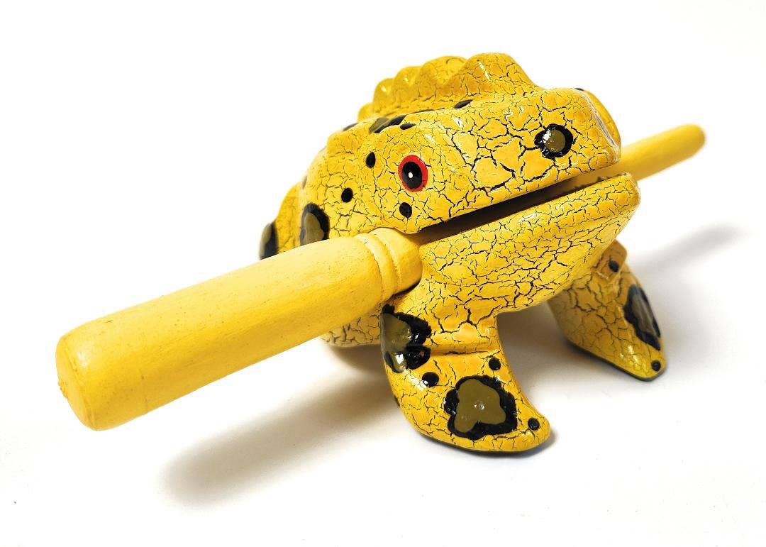 A Lost Art - Wholesale Musical Toy - Kids & Baby - 3 inch Assorted Color 10 Pack of Croaking Musical Frog Drums3