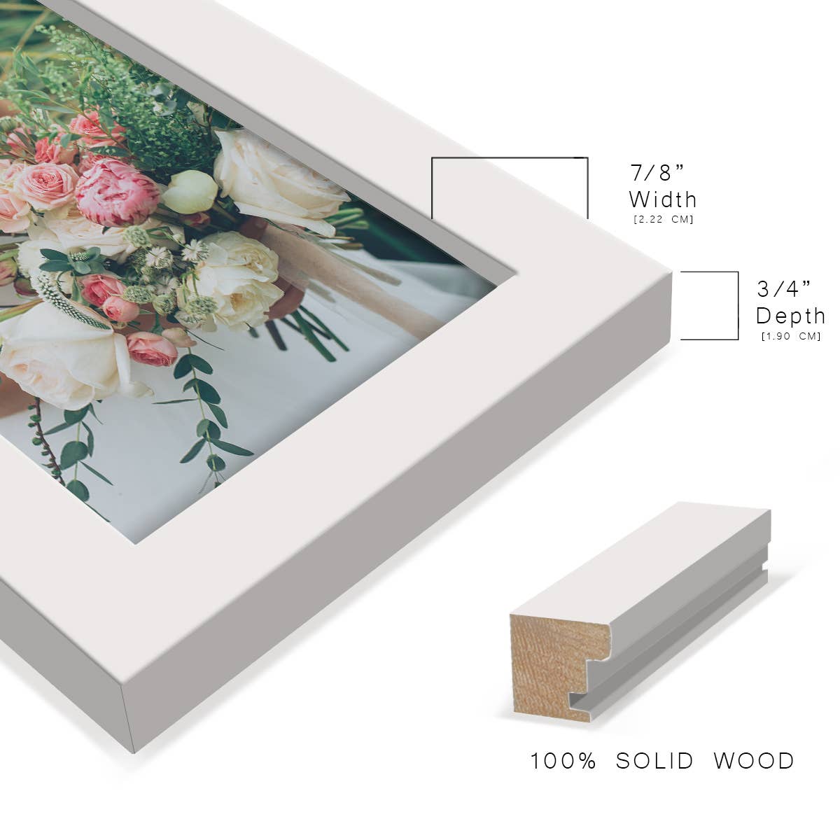 Wexford Home - Wholesale Picture Frame - Photo Frame. Real Wood Modern Frame, White12