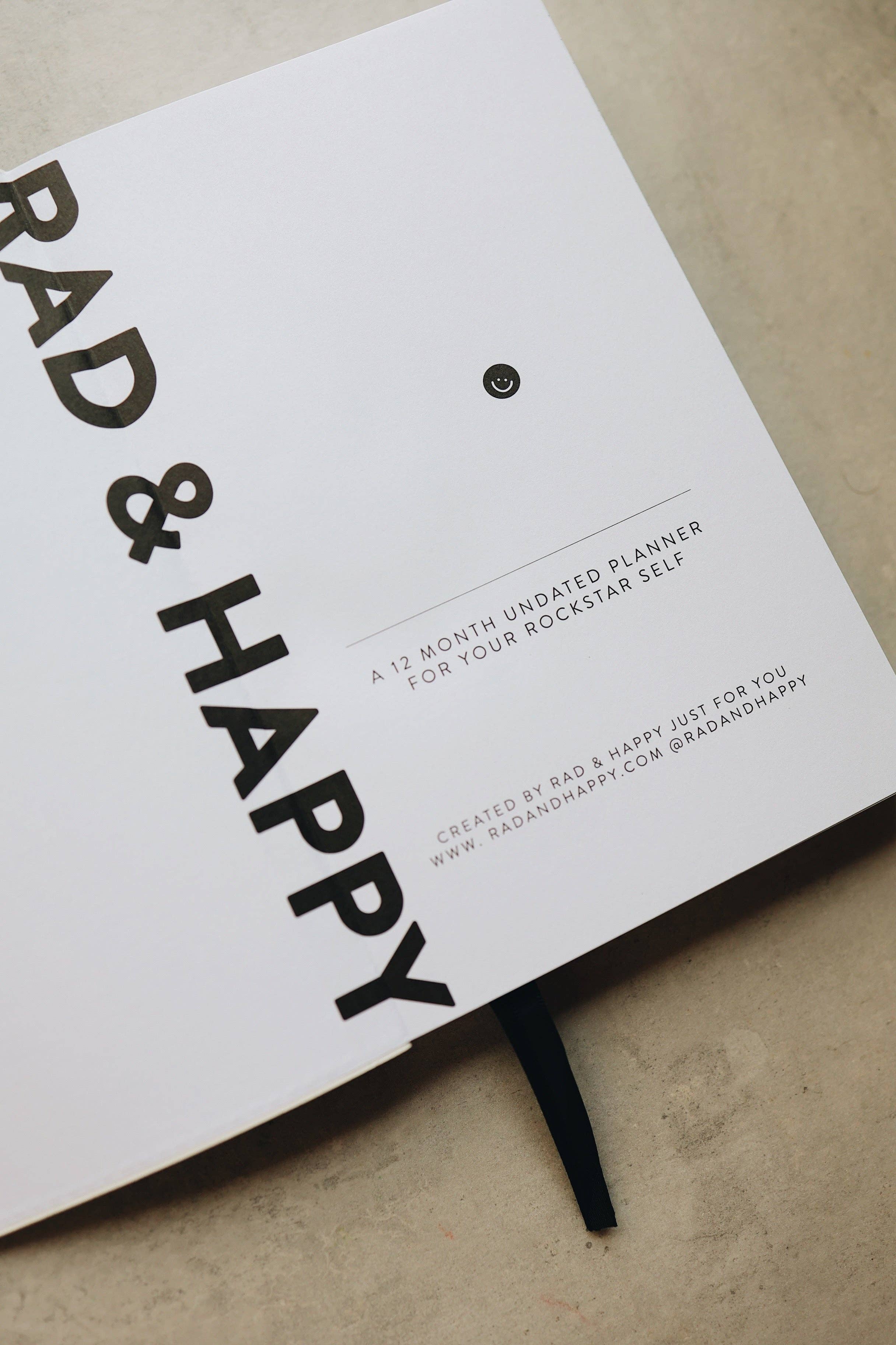 Rad & Happy - Wholesale Planner - 5x8 Undated Planner - Checkers Edition1