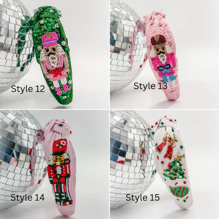 Bash - Wholesale Fashion Headband - Women's - Christmas Headband, Christmas Accessories, Beaded Headband20