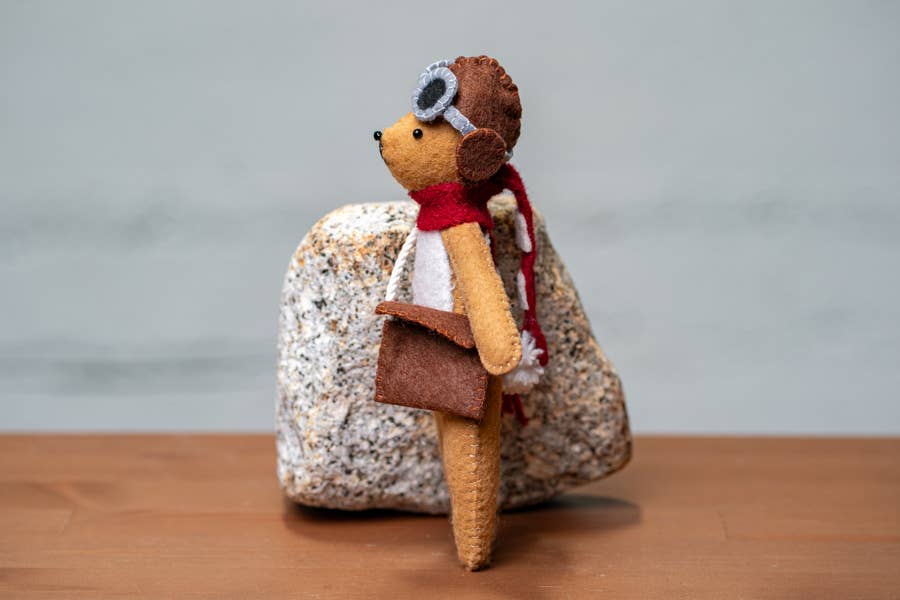 Genius Premium Craft - Wholesale Knutselnaai-set - Vilt Konijn Naaien & Vilten Kit – Pilotenhoed Uitvoering6