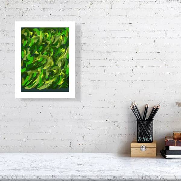 Spring Greens - Limitierte Auflage Giclée-Druck für den Großhandel von Winta Dai Art