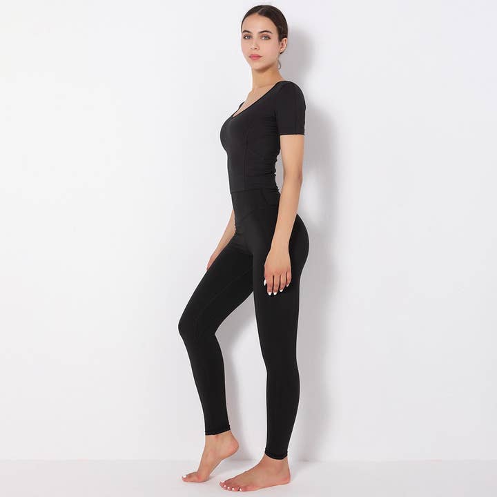 Active by Anna-Kaci - Wholesale Activewear Set - Women's - Side to Side Sculpting Set (two-piece set)7