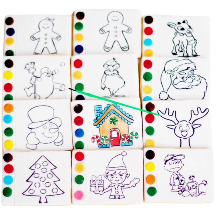 Sweet Sanctions LLC - Wholesale Cookie - Christmas Paint Your Own Cookies