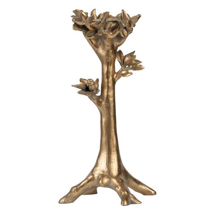 Bougeoir d'arbre D5,5x13", Petit - Or pour la vente par A&B Home Group Inc.