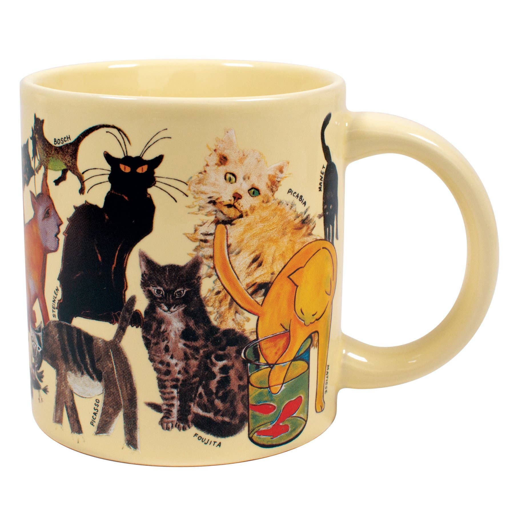 Unemployed Philosophers Guild - Wholesale Coffee Mug - Cats of Classical Art Coffee Mug2