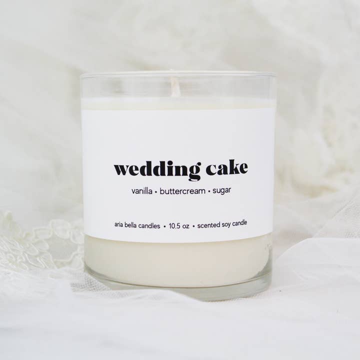 Aria Bella Candles - Wholesale Jar/Filled Candle - Wedding Cake Soy Candle