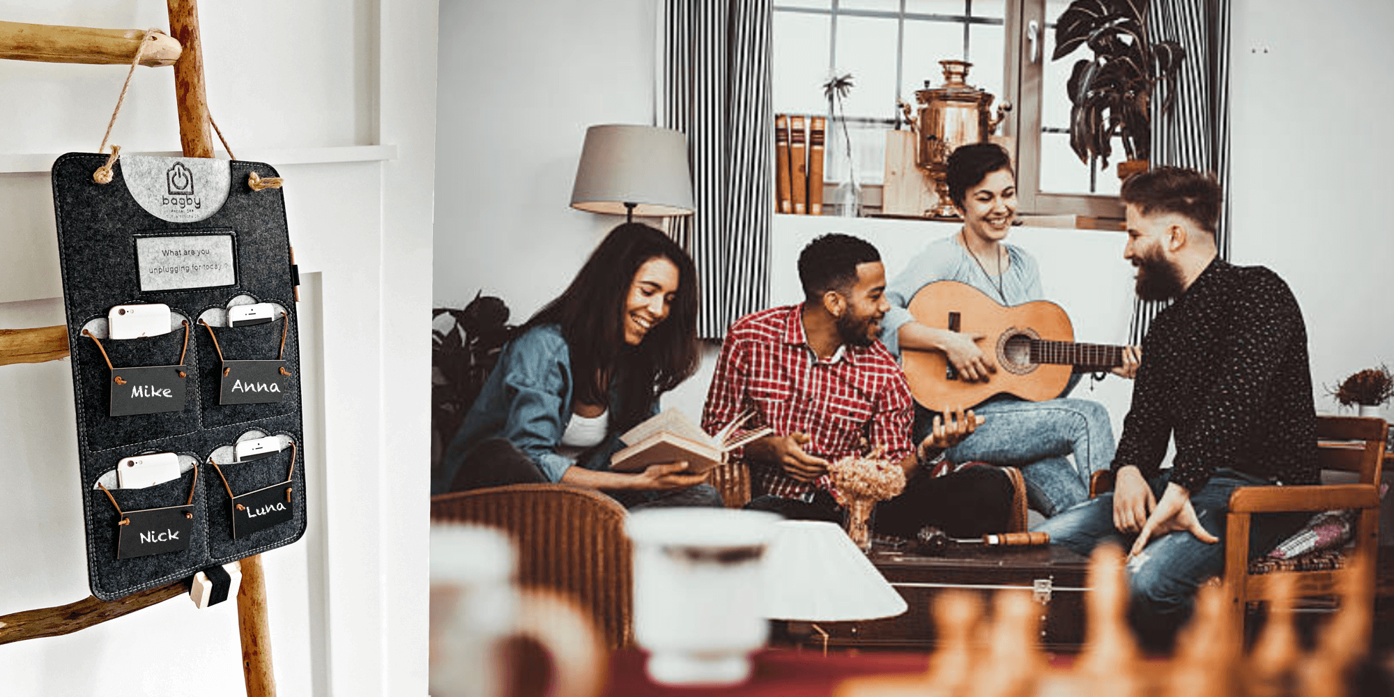 Bagby - Wholesale Phone/Tablet Stand - Bagby Social - Mindful MultiPocket Phone Holder (4 Pockets)2