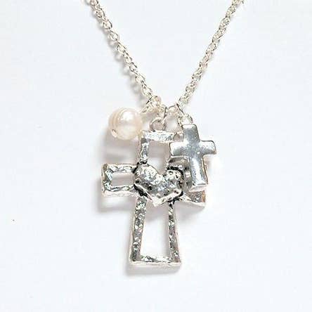 Divinity Boutique - Wholesale Pendant/Charm Necklace - I Am Blessed Necklace