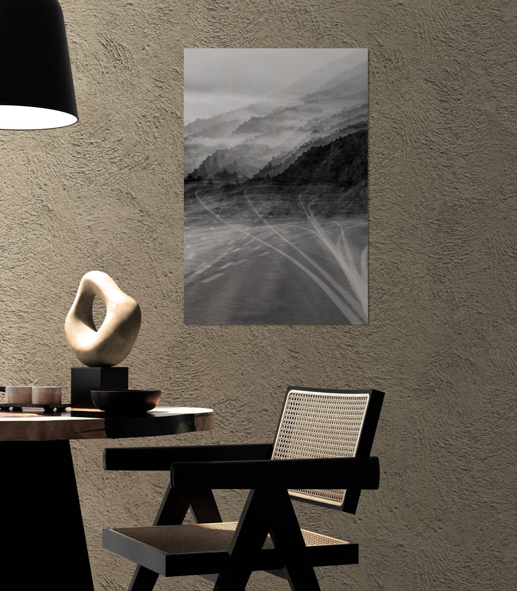 Monde Miroir - Wholesale Kunst op canvas - Canvasprint met sfeervol monochroom motief2