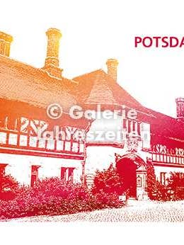 Potsdam Castle Cecilienhof art postcard. for wholesale by Karen Utermann Galerie Jahreszeiten