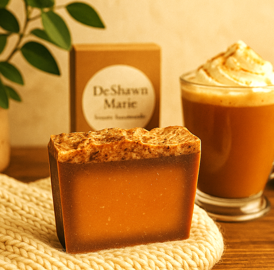 DeShawn Marie Soap Boutique – wholesale Bar Soap – Pumpkin Spice Latte Soap (no packaging - private label)5