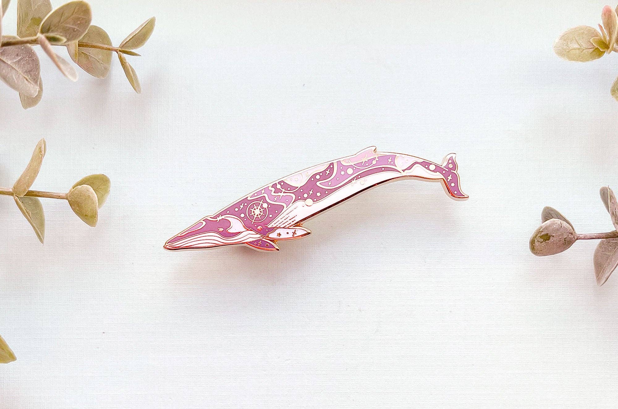 Alum and Ink - Wholesale Lapel Pin/Button - Omura's Whale (Halos Among the Stars) Enamel Pin7