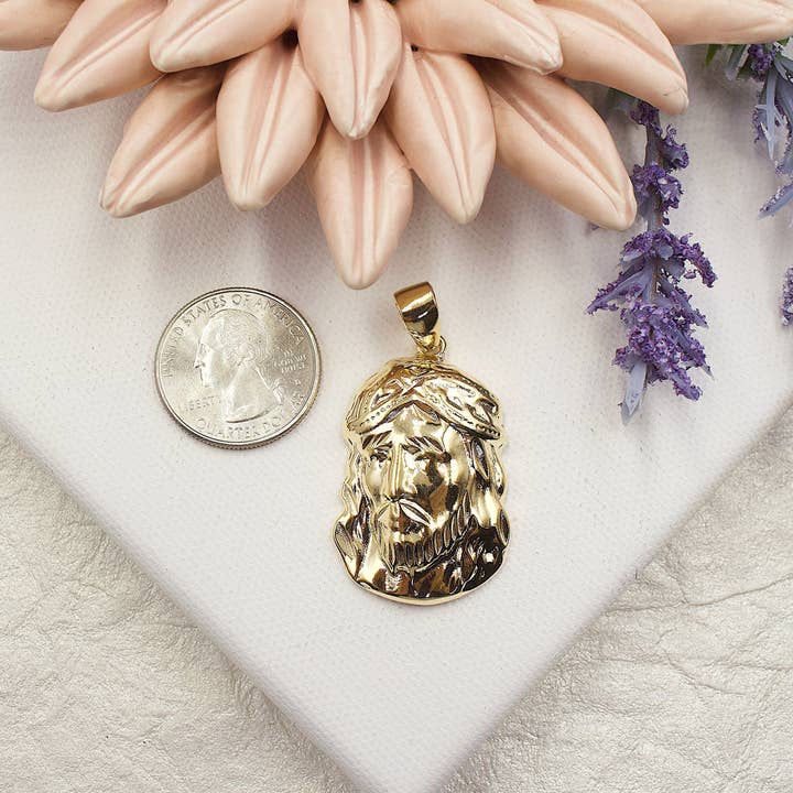 Cherie by Cherie - Wholesale Individuele bedel/hanger - Gezicht van Jezus hanger1