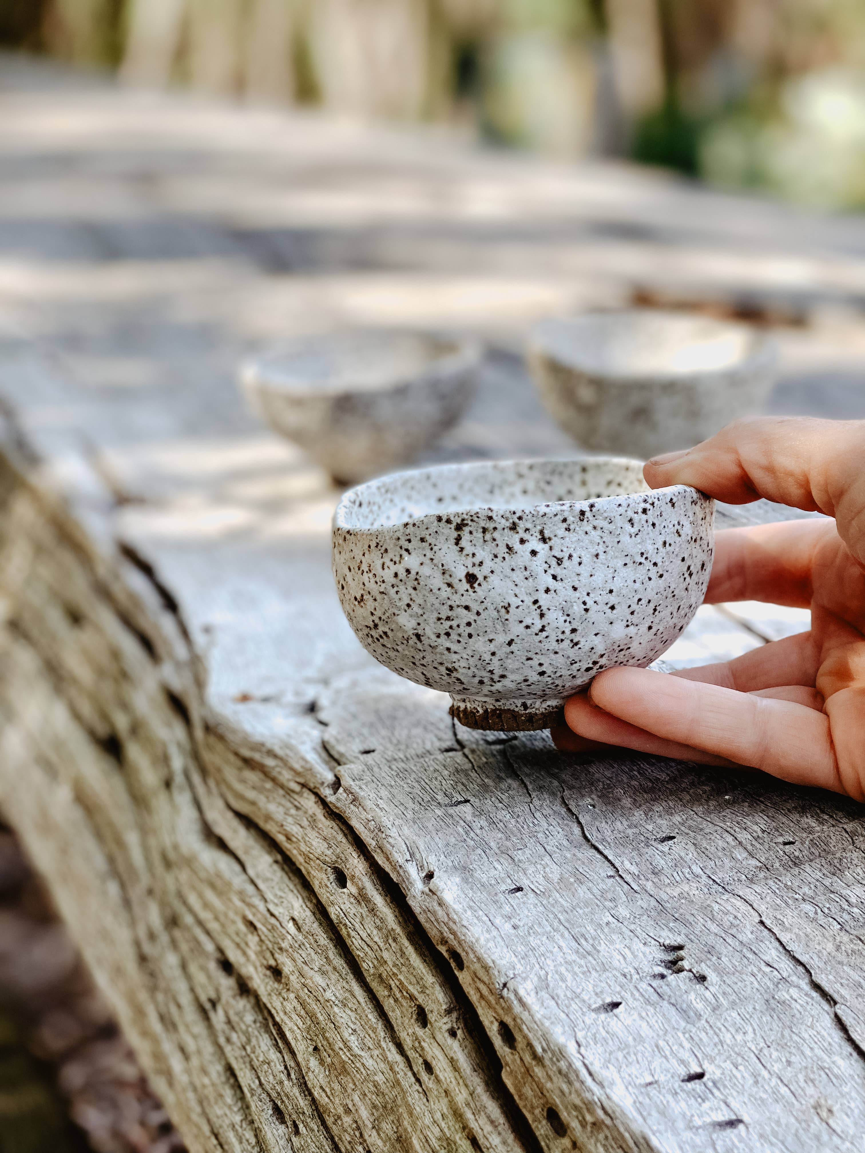 River Ceramics - Wholesale Serving bowl - White Speckle Serving Bowls - Small | Handmade | Rustic5
