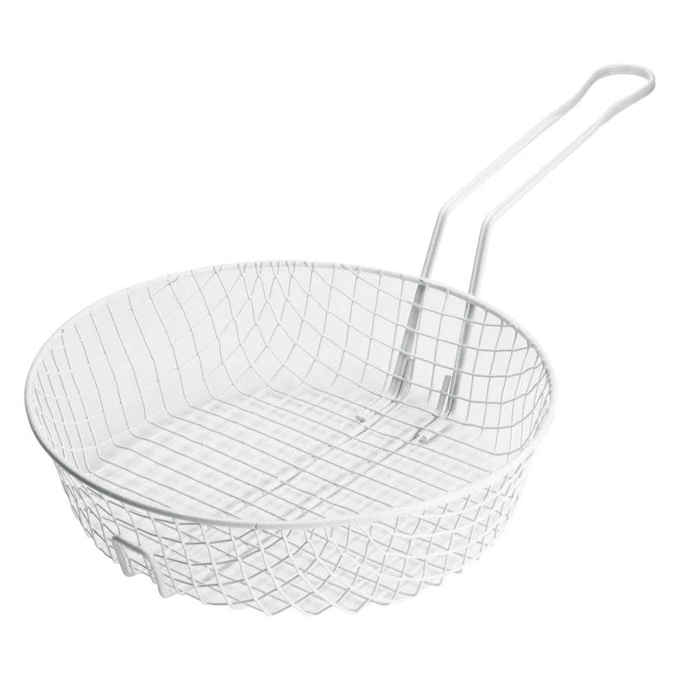EcoQuality – Engroshandel Kurv – MSBW-08 til 12M, 8-12" Hvid, Grov/Medium Mesh Paneringskurv, STK1