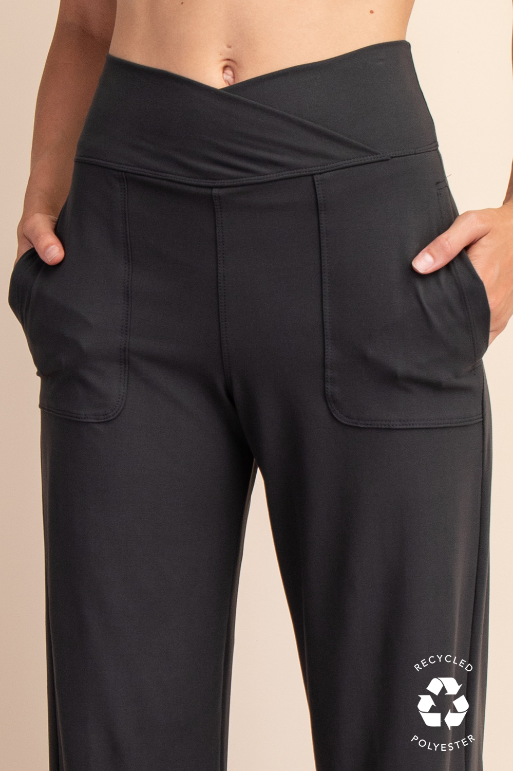 Rae Mode - Wholesale Pants - Women's - RECYCLED BUTTER V WAIST WIDE PANT24