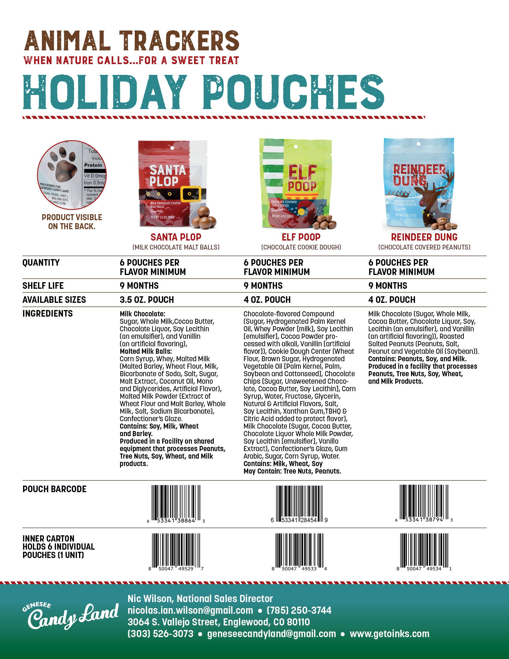 Genesee Candy Land - Wholesale Chocolate-covered sweets - Santa Plop (chocolate covered malt balls)8