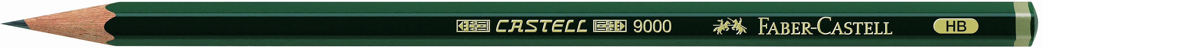 Faber-Castell / Creativity for Kids - Wholesale Pencil - Castell 9000 Graphite Pencils for Drawing, Tin of 62