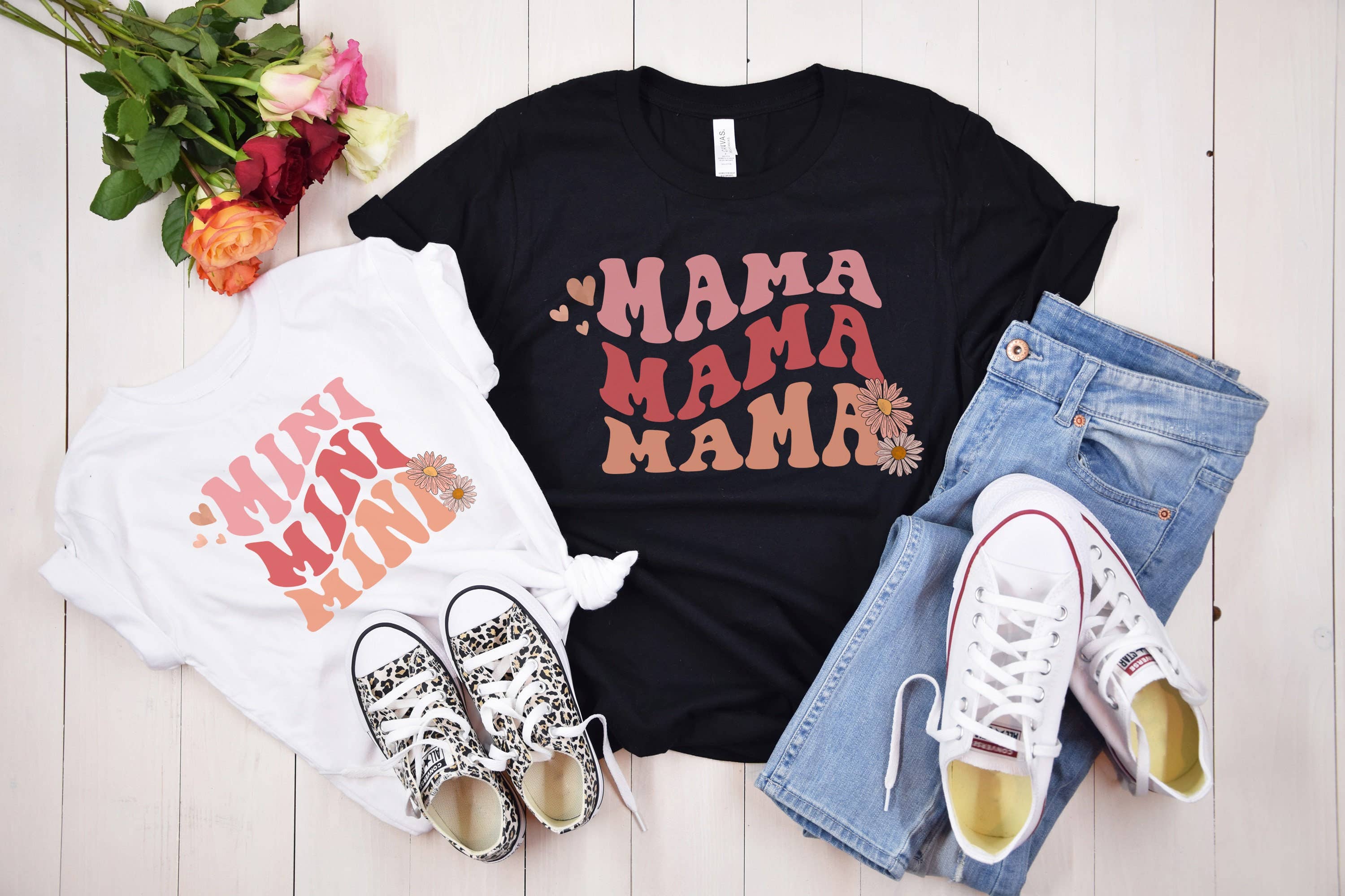 Solana Grace – wholesale Mommy & me sets – Retro Mama Mini, Mommy and Me Matching Shirts2