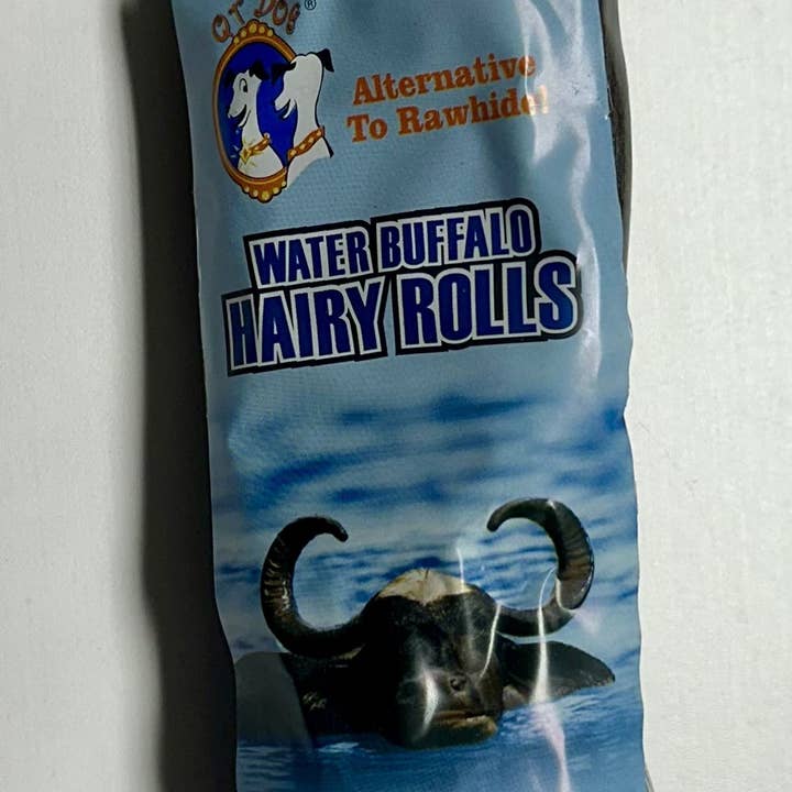 QT Dog, LLC - Wholesale Pet Treats - Dog - Hairy Water Buffalo Cheek Rolls2
