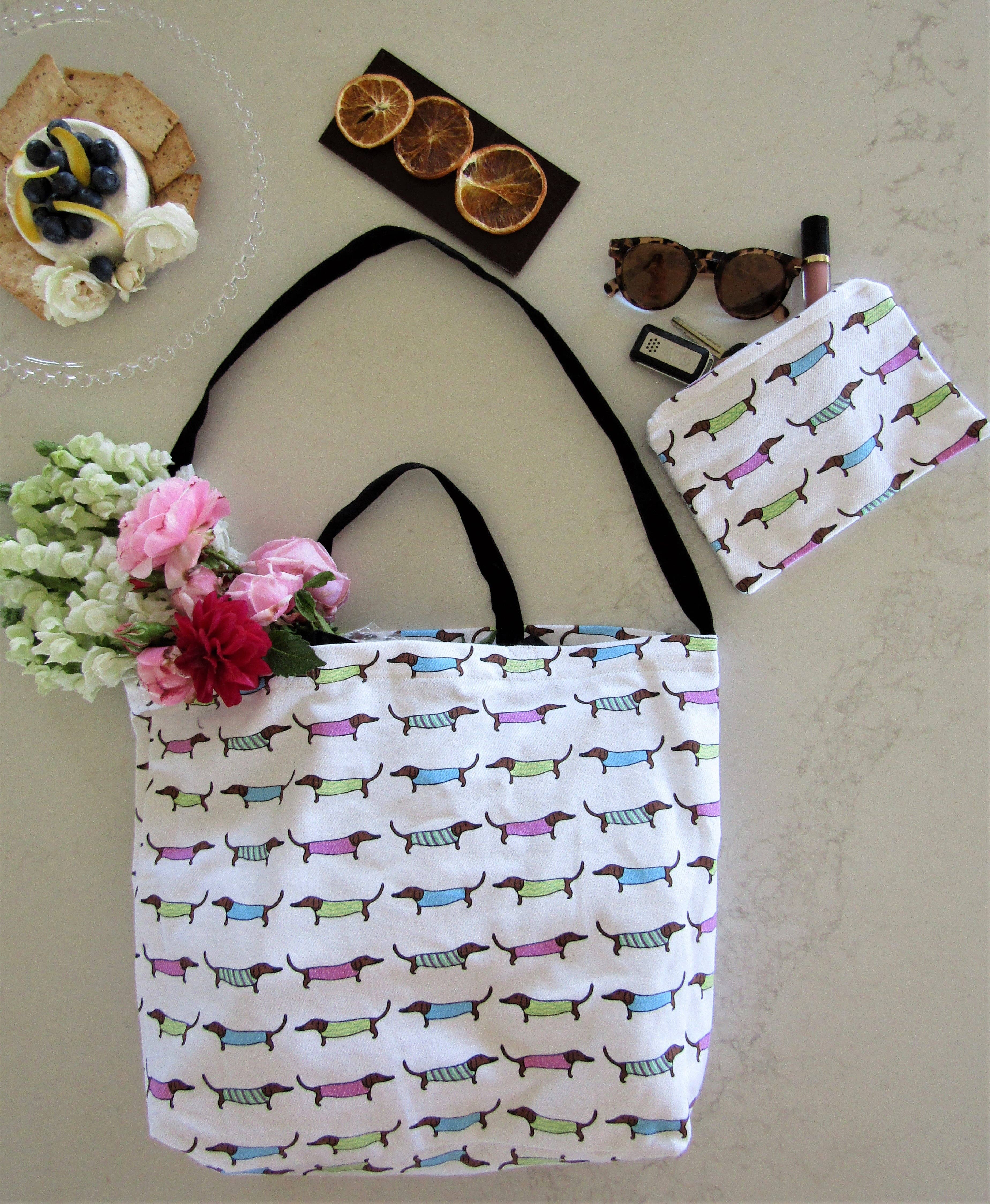 Allgifts Australia - Wholesale Tote bag – Women's - Cotton Tote Bag - Sausage Dogs2