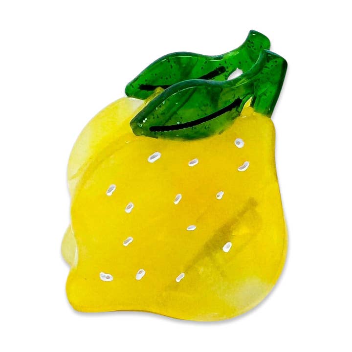 Mini Lemon Hair Claw Clip for wholesale by Jenny Lemons
