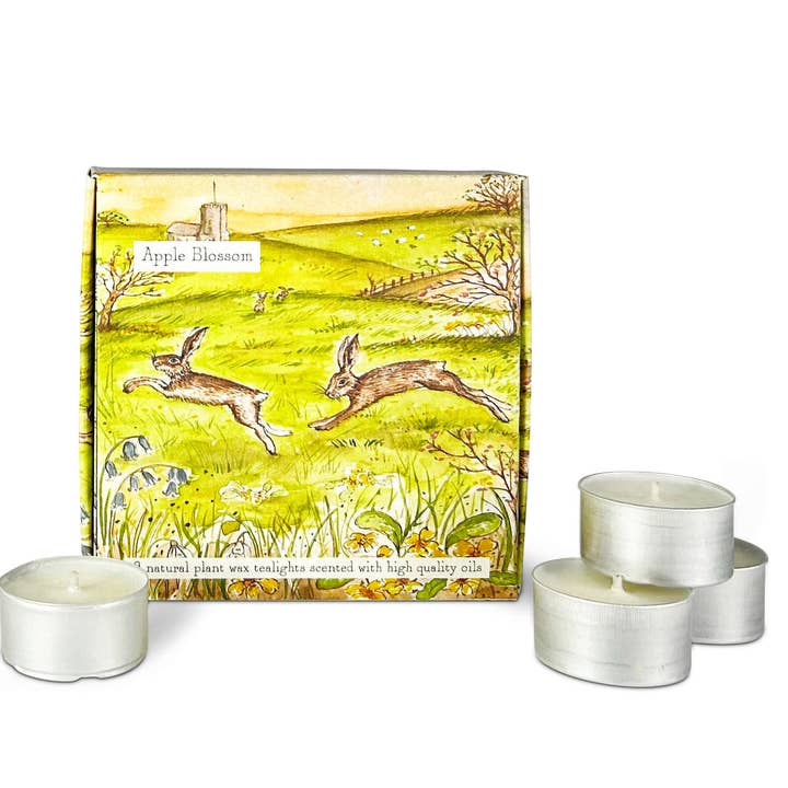 Ask med 9 doftande värmeljus - Country Life-serien för wholesale av Heaven Scent Incense Ltd