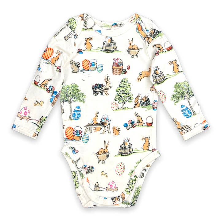 Long Sleeve Bodysuit - Egg Hunt for wholesale by Pink Elephant Brands