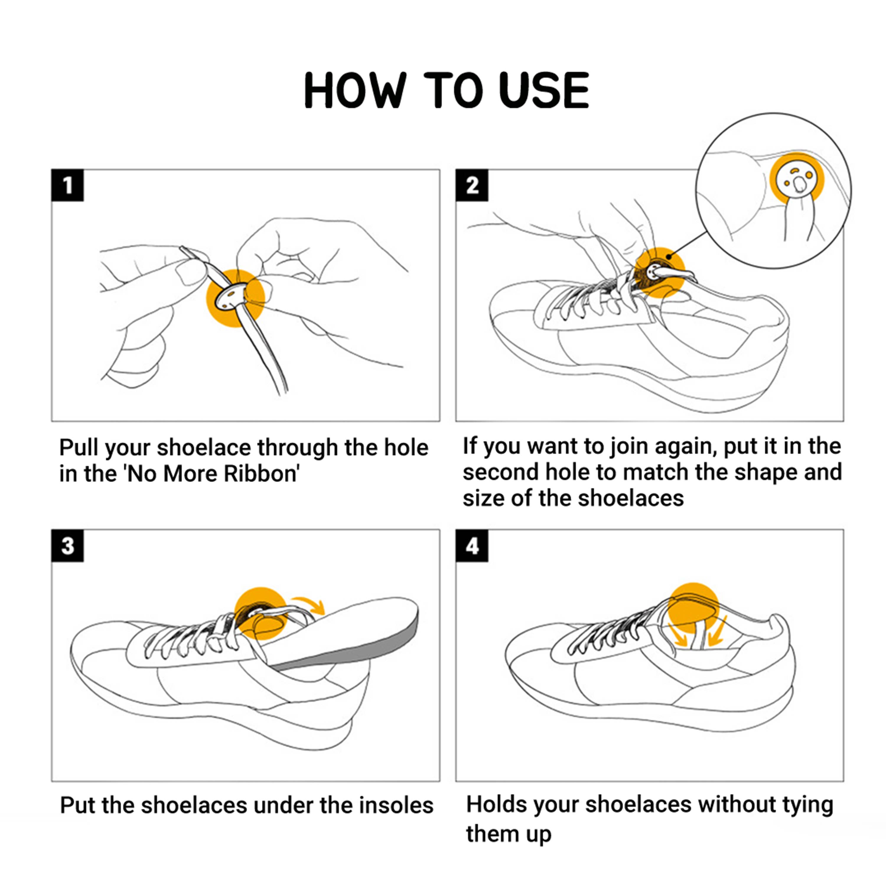 Kproduct4u - Wholesale Shoelaces - Unisex - Silicone No Tie Shoelace Anchors - Lace Lock Clip, 4pc8