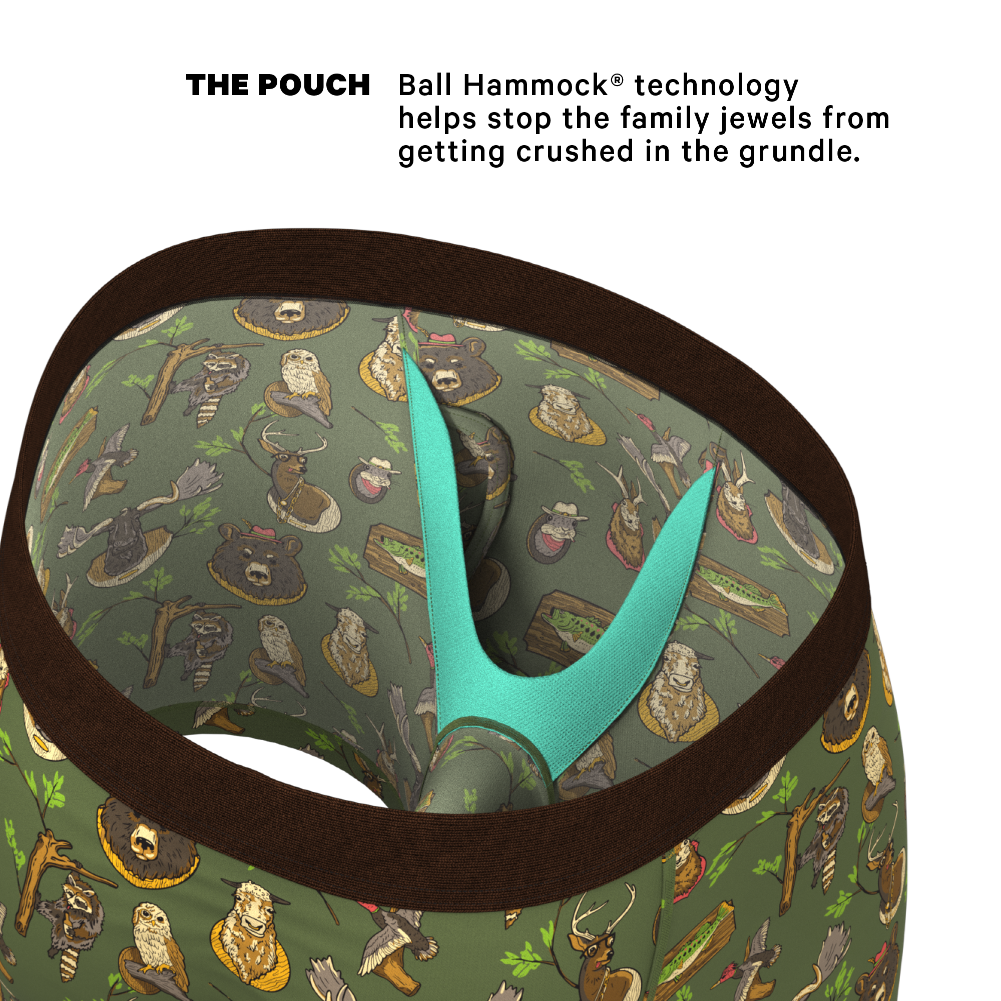 Shinesty, Inc – Engroshandel Undertøj - Herre – Trofælivet | Taxidermy Ball Hammock® Pouch Undertøj Med Gylp1