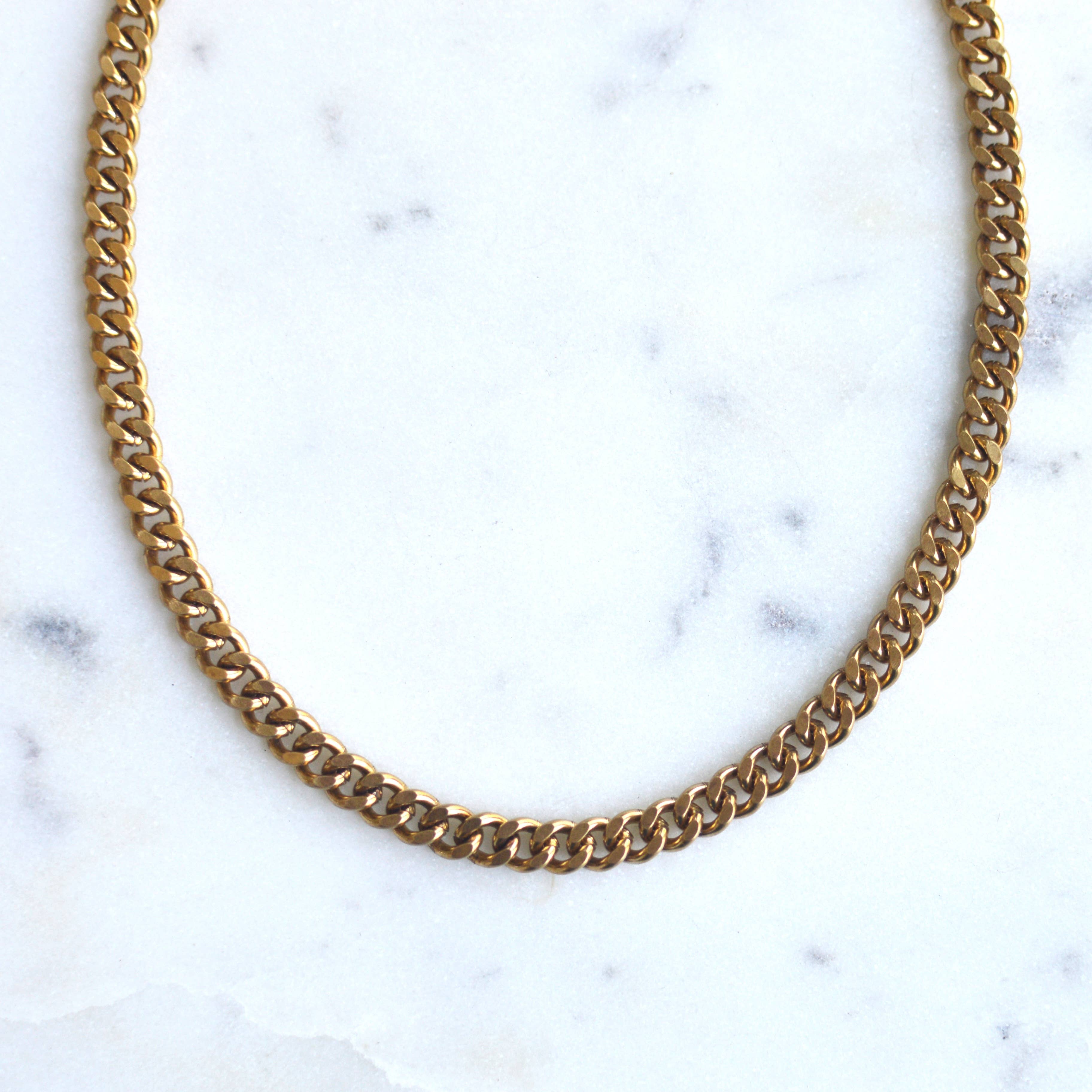 Ker-ij Jewelry – wholesale Kedjehalsband – Roxy Curb kedja halsband1