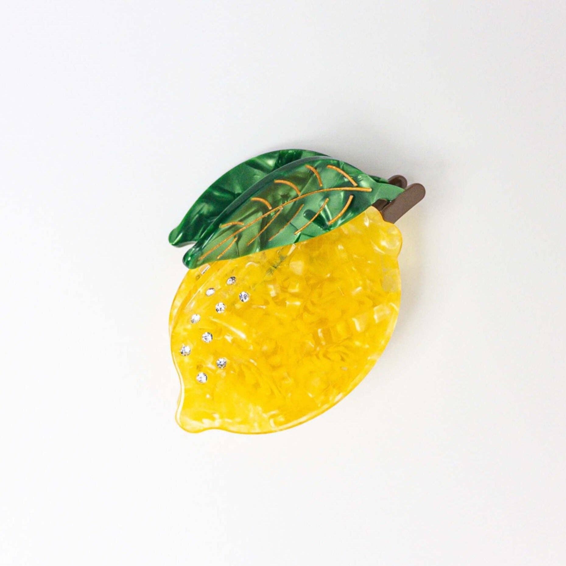 B. LUVV & CO. - Wholesale Hair Clip - Women's - Lemon Claw Clip