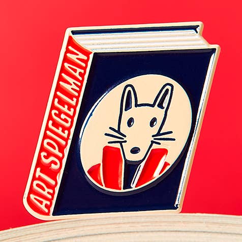 Judy Kaufmann - Wholesale Lapel Pin/Button - Art Spiegelman Enamel Pin for Bookshops1